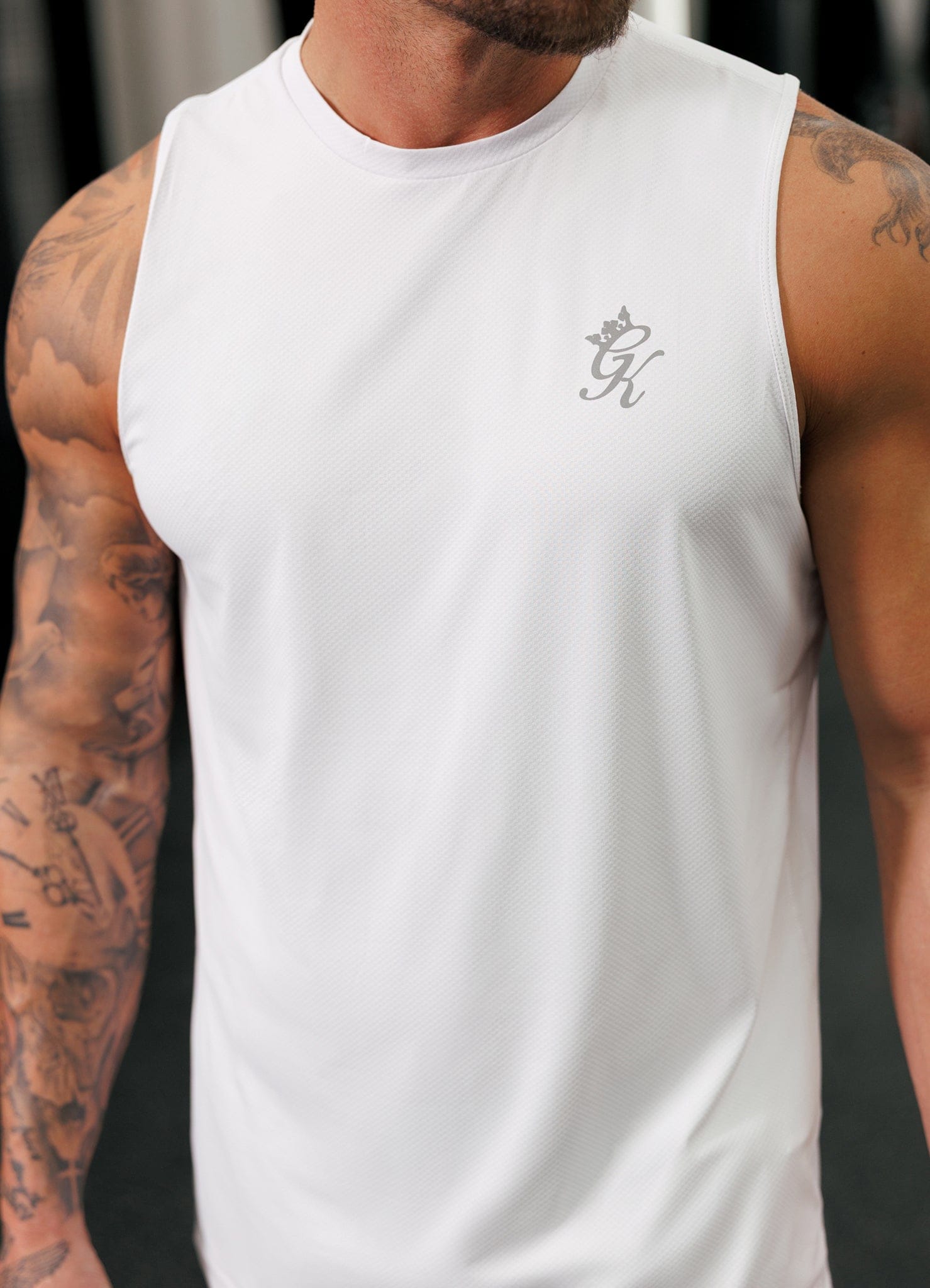 Gym King Energy Vest - White