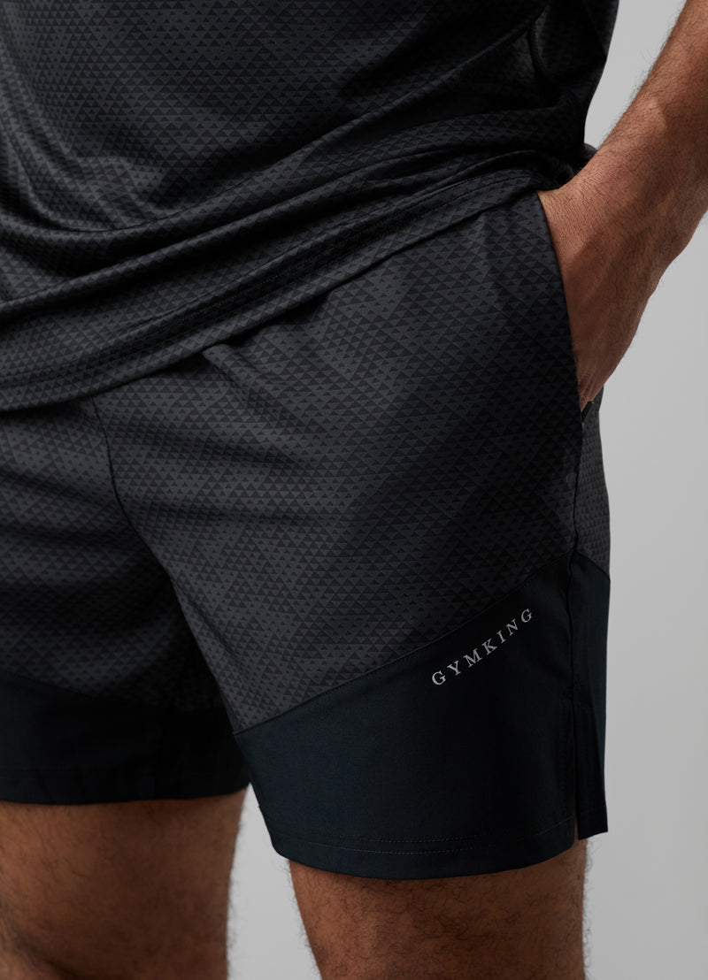 Gym King Enigma AOP Short - Black