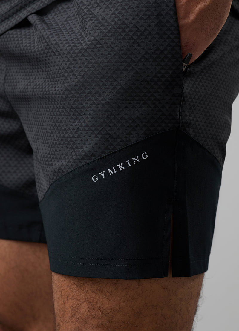 Gym King Enigma AOP Short - Black