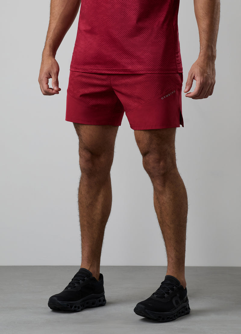 Gym King Enigma AOP Short - Deep Red