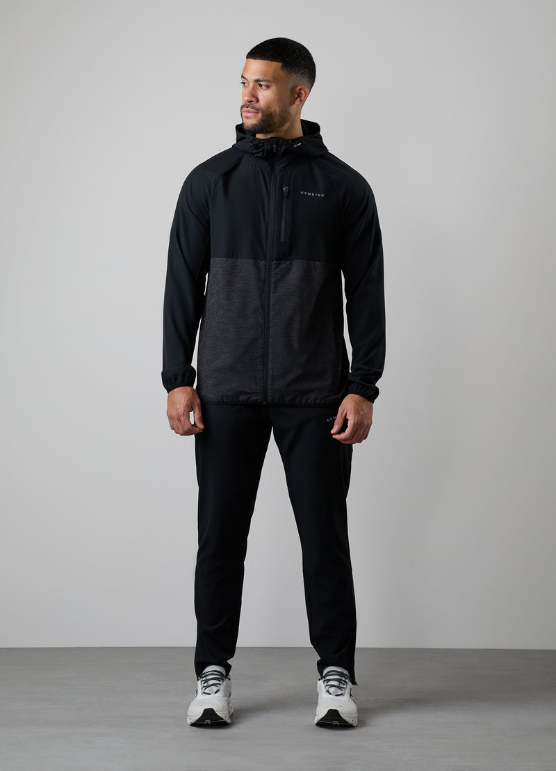 Gym King Enigma Full Zip Hood - Black