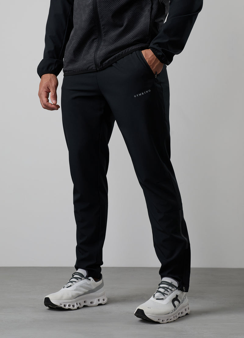 Gym King Enigma Full Zip Hood Tracksuit - Black