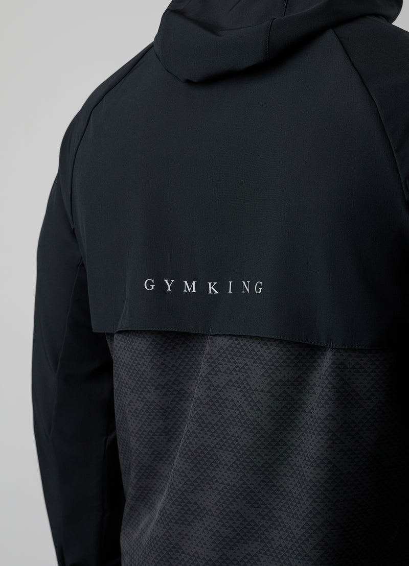 Gym King Enigma Full Zip Hood - Black