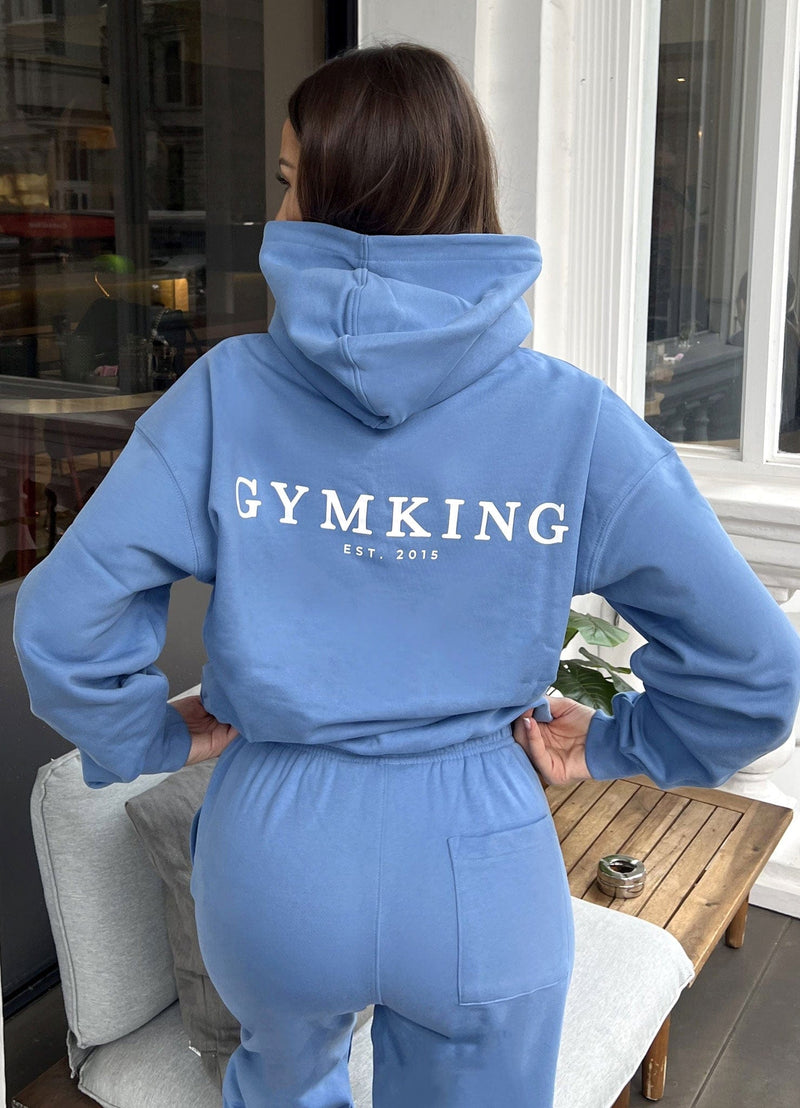 Gym King Established Relaxed Fit Hood - Coastal Blue