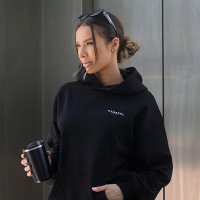 Gym King Established Relaxed Fit Hood - Black/White