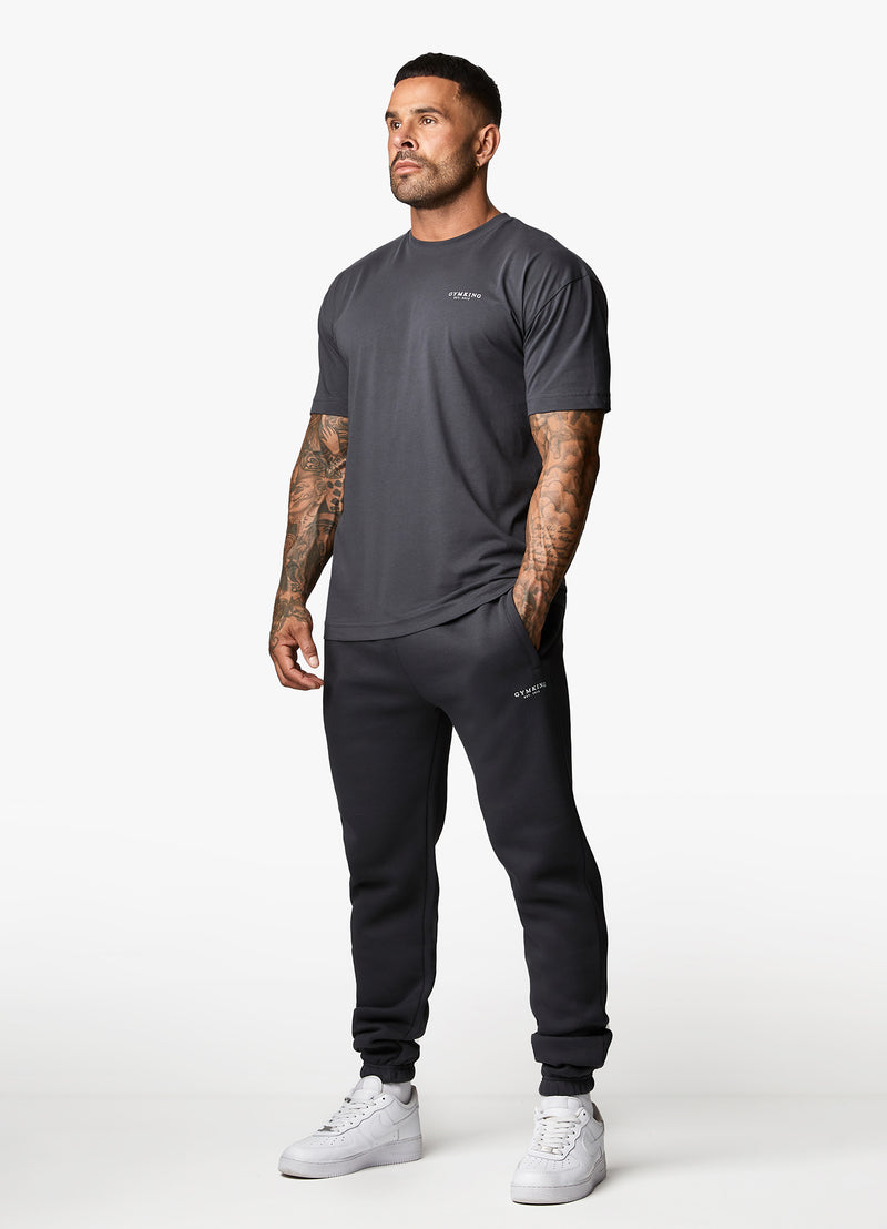 Gym King Established Tee - Dark Pewter