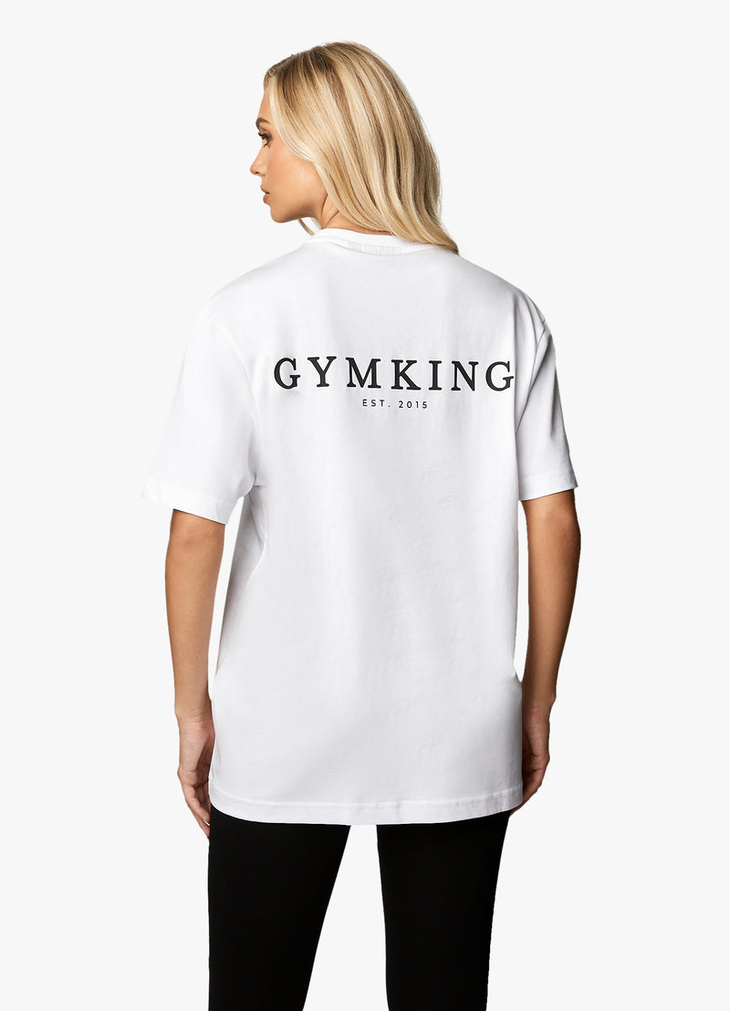 Gym King Established BF Tee - White