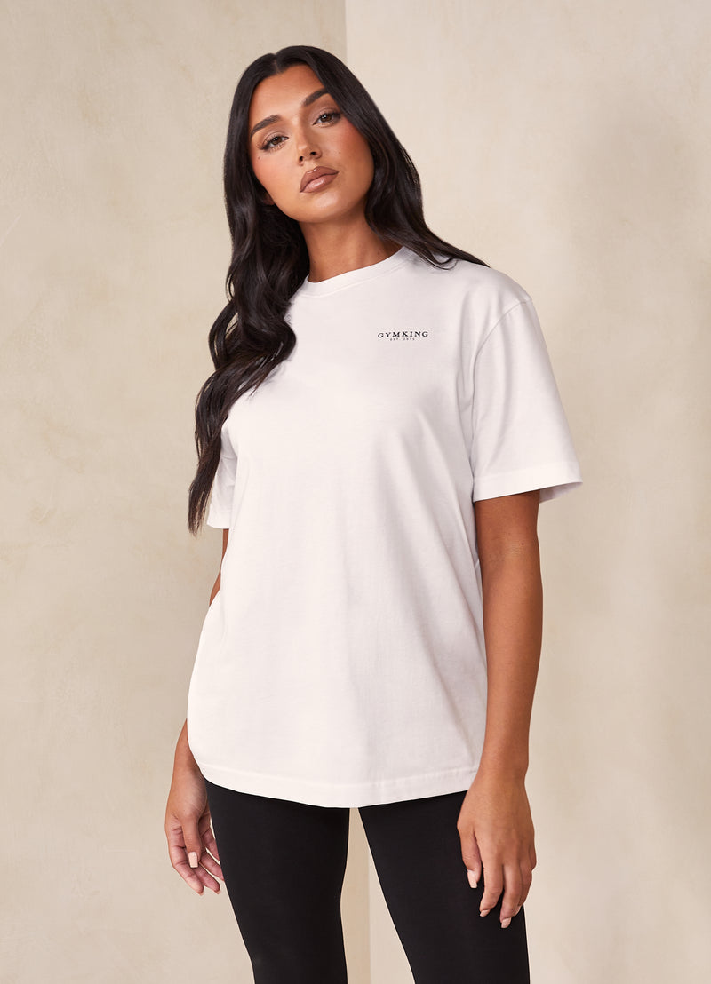 Gym King Established BF Tee - White