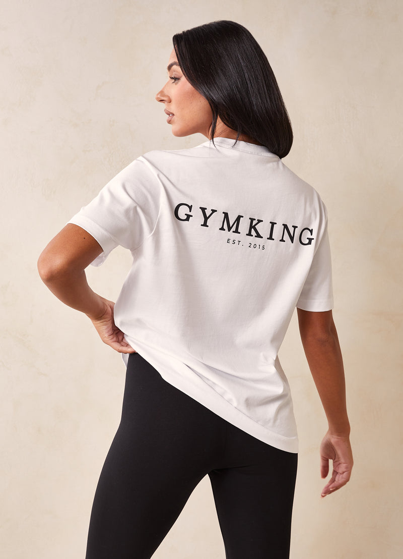 Gym King Established BF Tee - White
