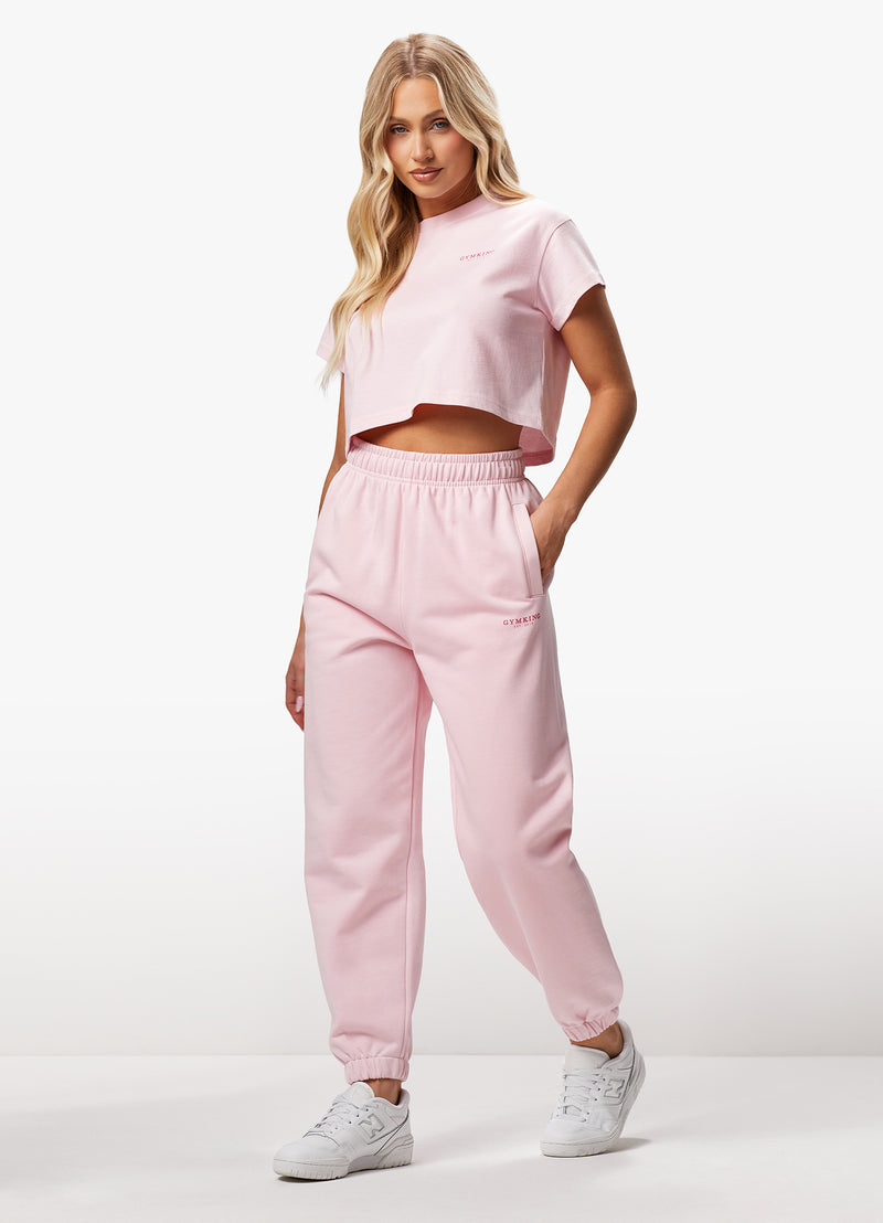 Gym King Established Relaxed Fit Jogger - Candyfloss Pink