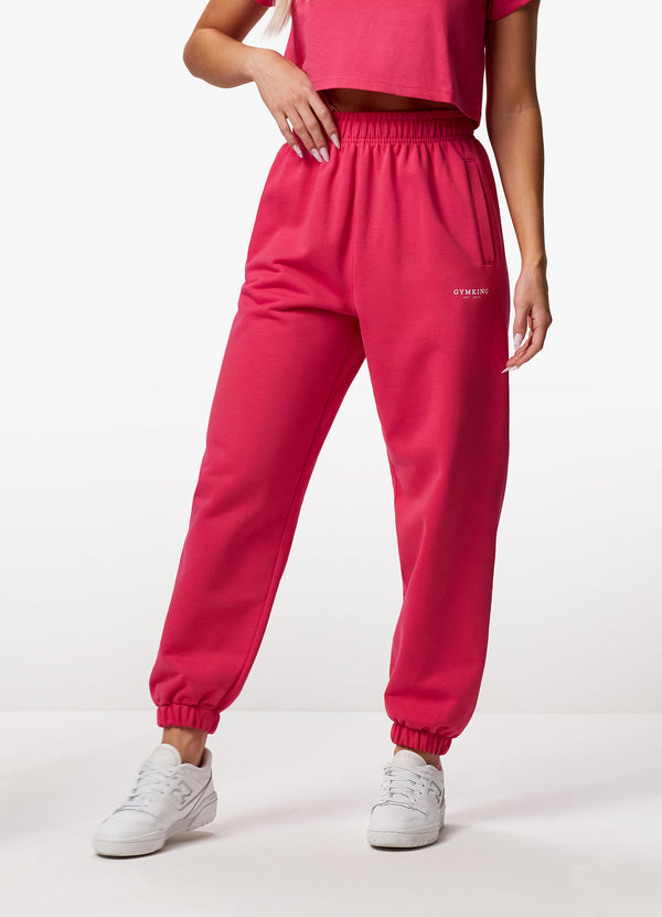 Gym King Established Relaxed Fit Jogger - Raspberry Burst