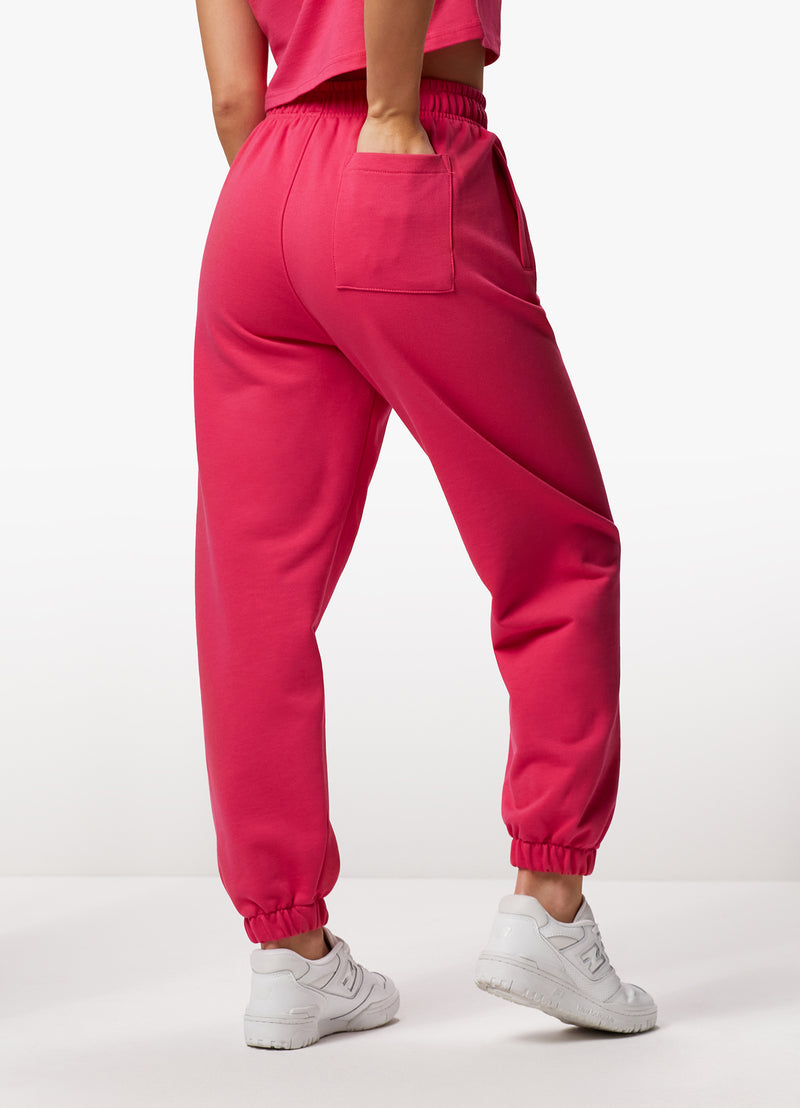 Gym King Established Relaxed Fit Jogger - Raspberry Burst