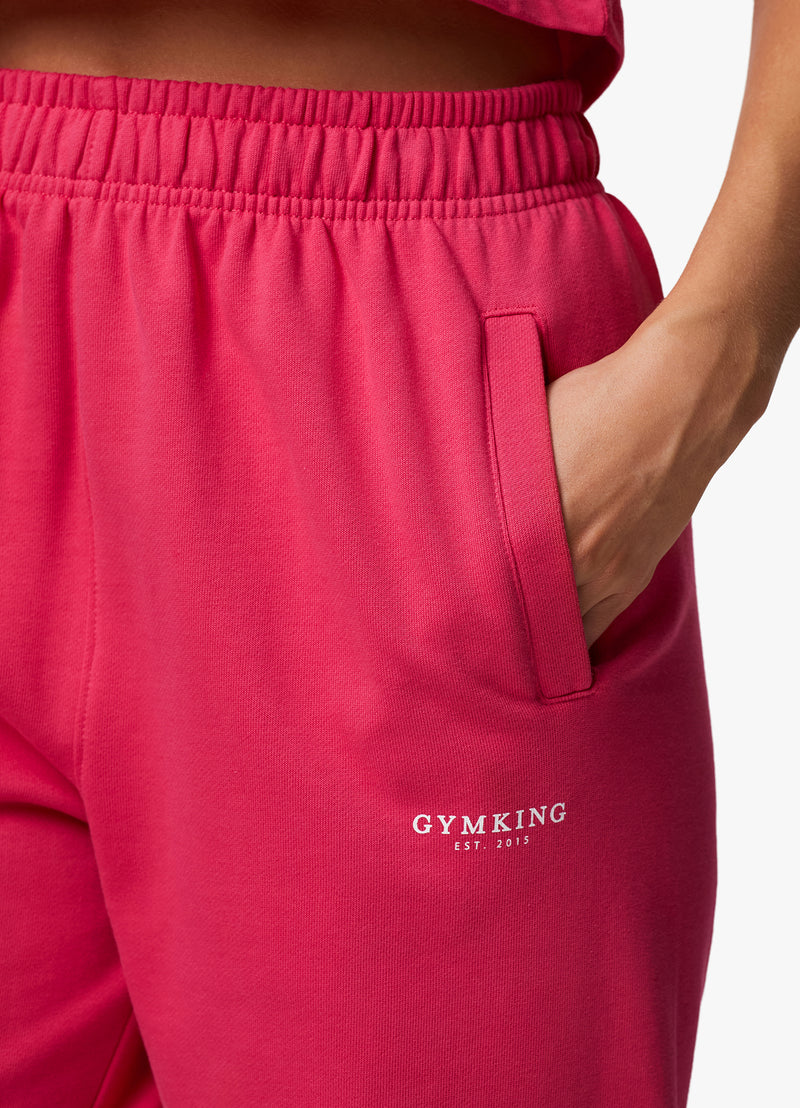 Gym King Established Relaxed Fit Jogger - Raspberry Burst