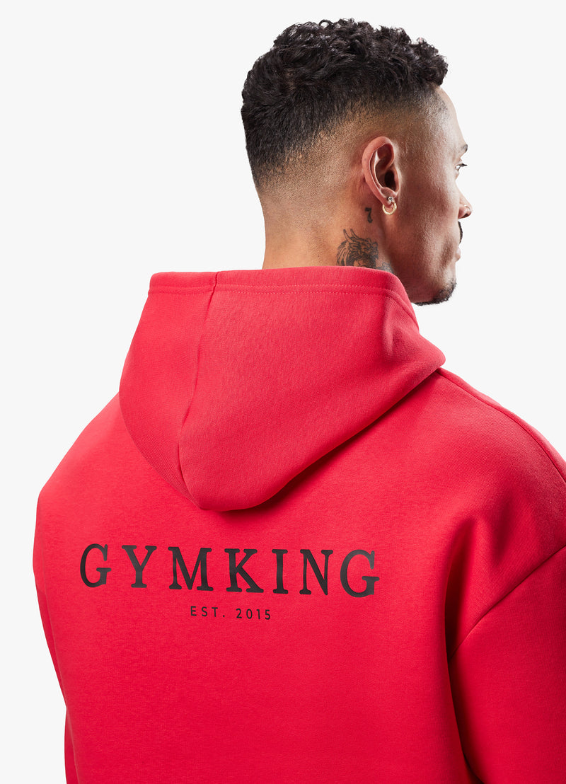Gym King Established Hood - Red/Black