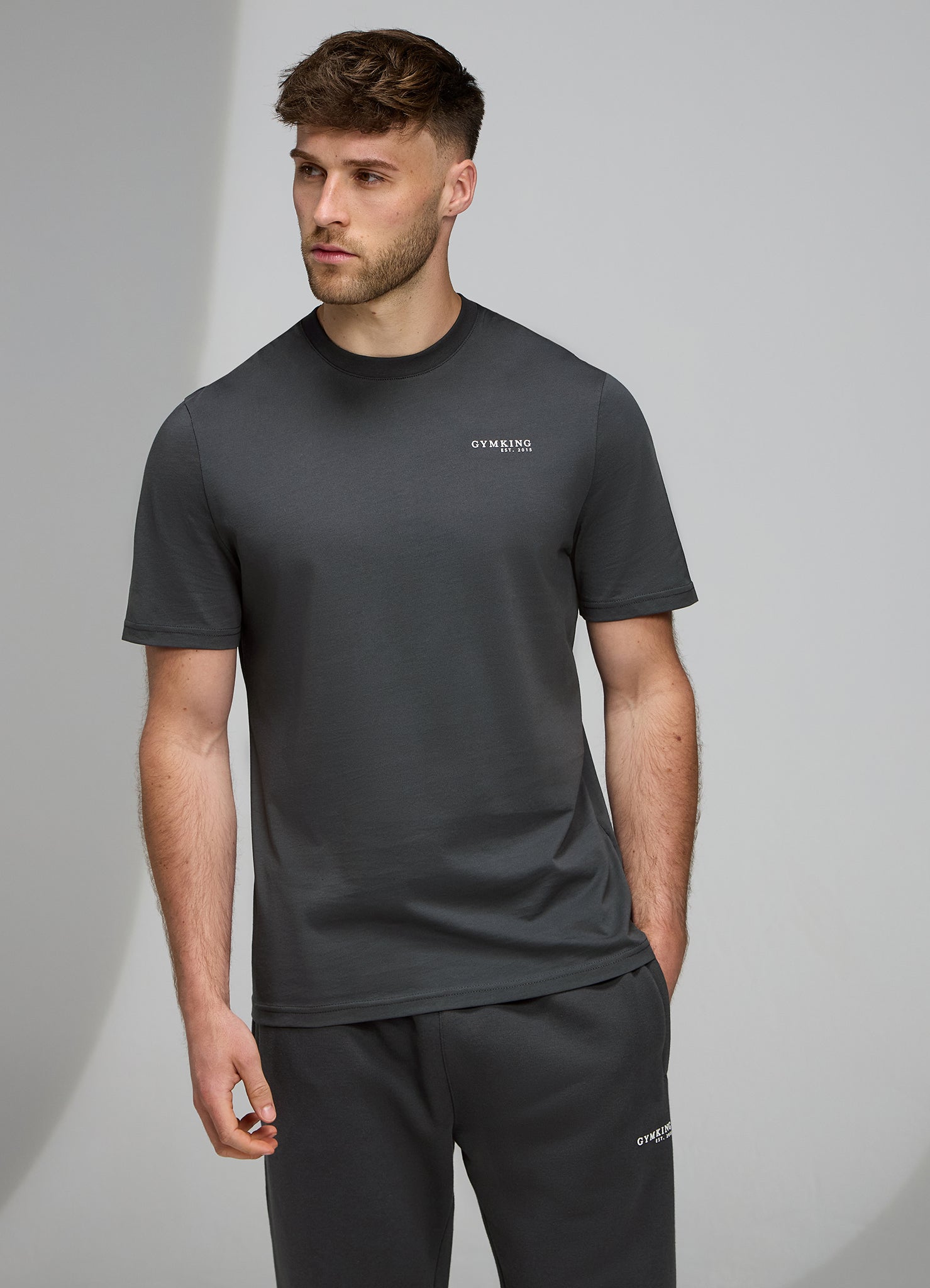 Gym King Established V2 Tee - Green Smoke