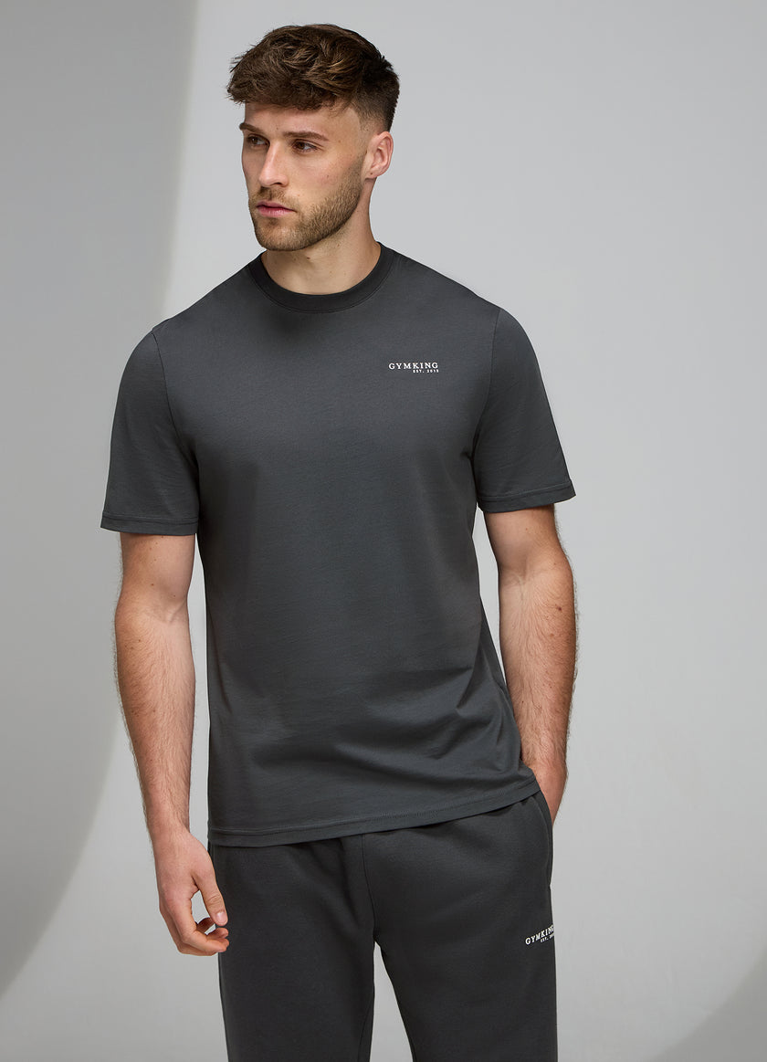Gym King Established V2 Tee - Green Smoke