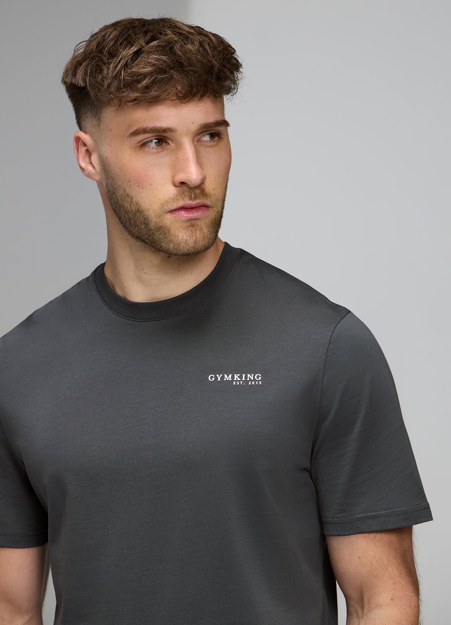 Gym King Established V2 Tee - Green Smoke