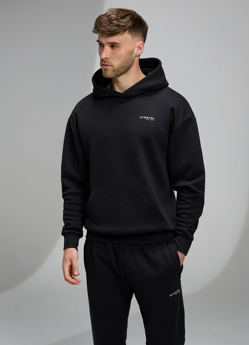 Gym King Established V2 Hood - Black