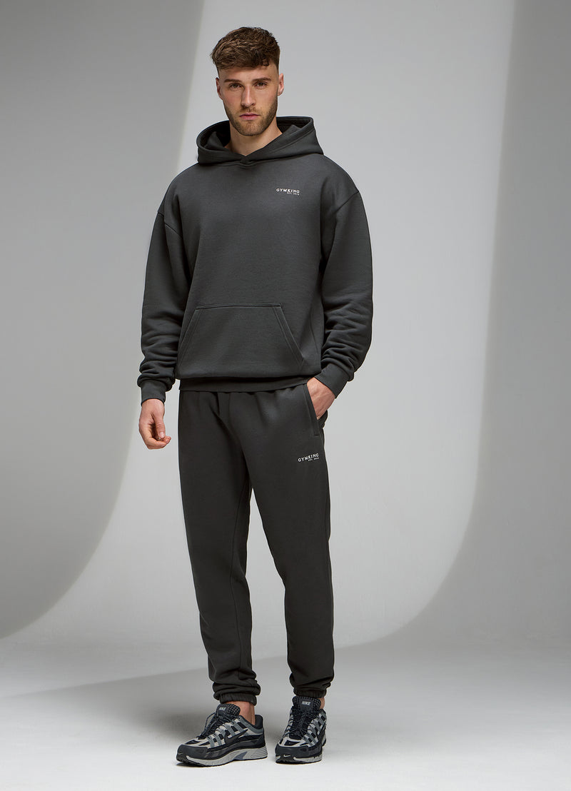 Gym King Established V2 Hood Tracksuit - Green Smoke