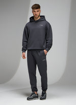 Gym King Established Relaxed Fit Tracksuit - Pewter/White