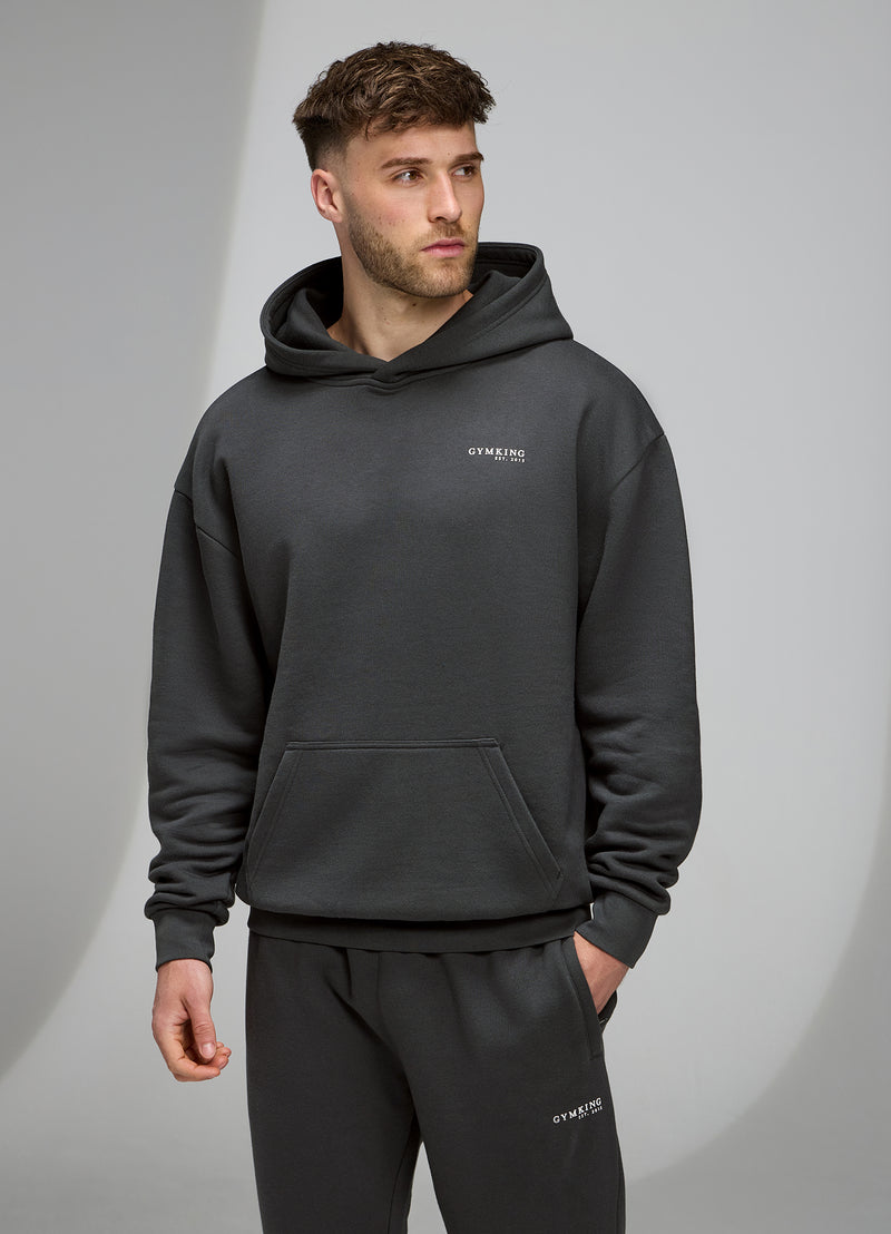 Gym King Established V2 Hood Tracksuit - Green Smoke