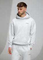 Gym King Established Relaxed Fit Tracksuit - Snow Marl