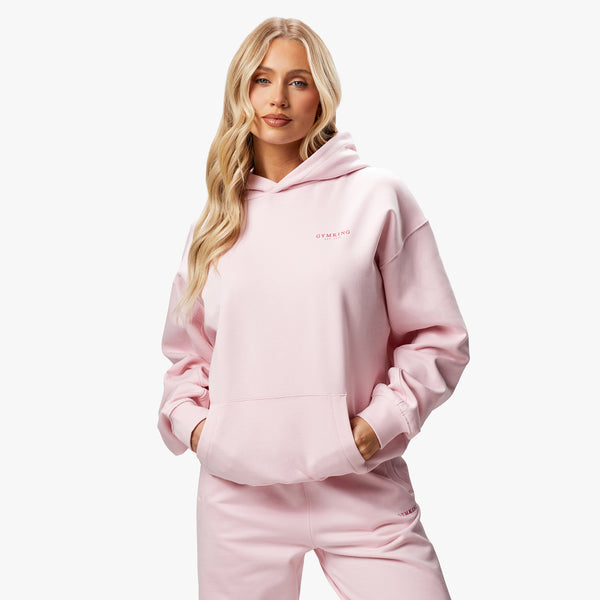 Gym King Established Relaxed Fit Hood - Candyfloss Pink