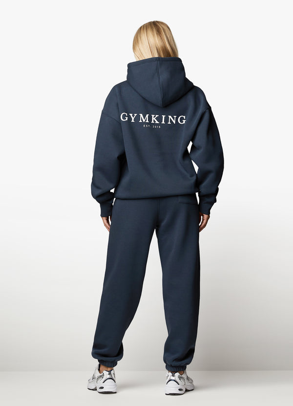 Gym King Established Relaxed Tracksuit - Deep Blue