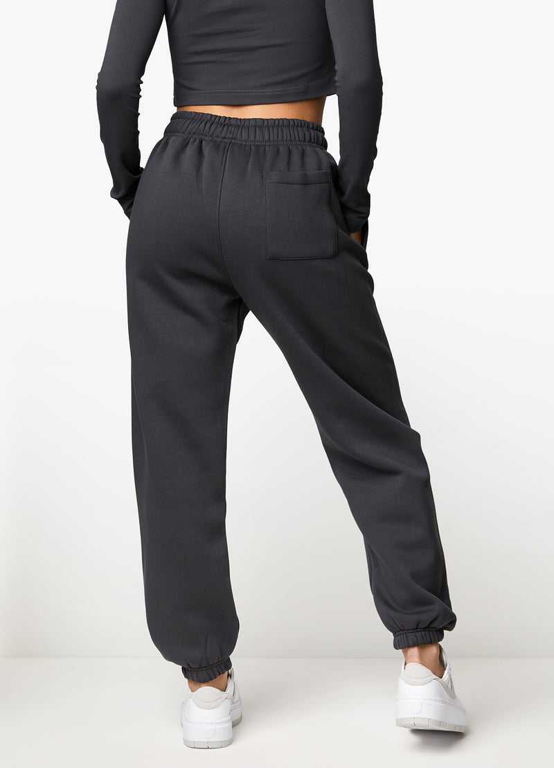 Gym King Established Relaxed Jogger - Dark Pewter/White