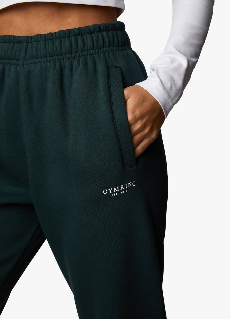 Gym King Established Relaxed Jogger - Deep Forest Green