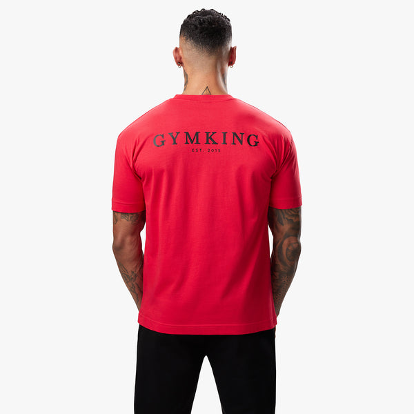 Gym King Established Tee - Red/Black