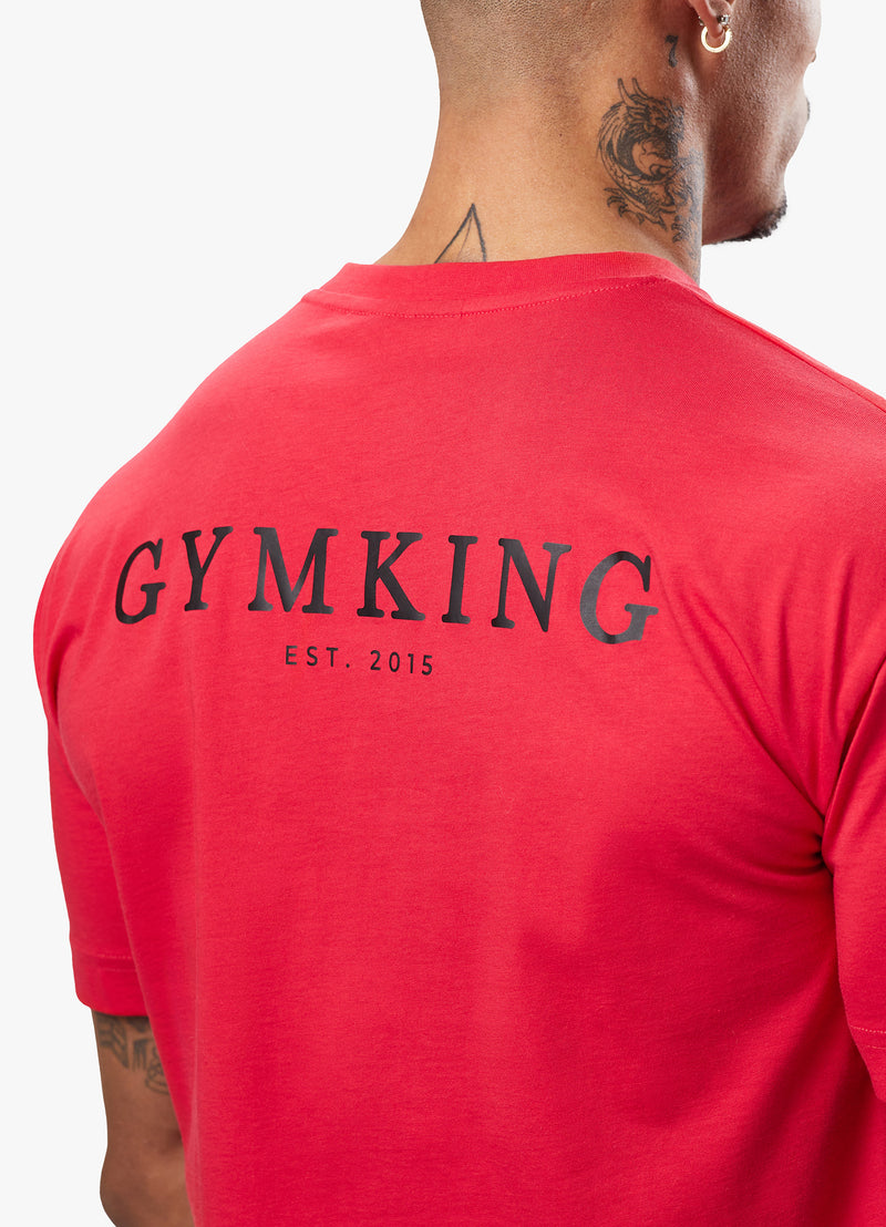 Gym King Established Tee - Red/Black