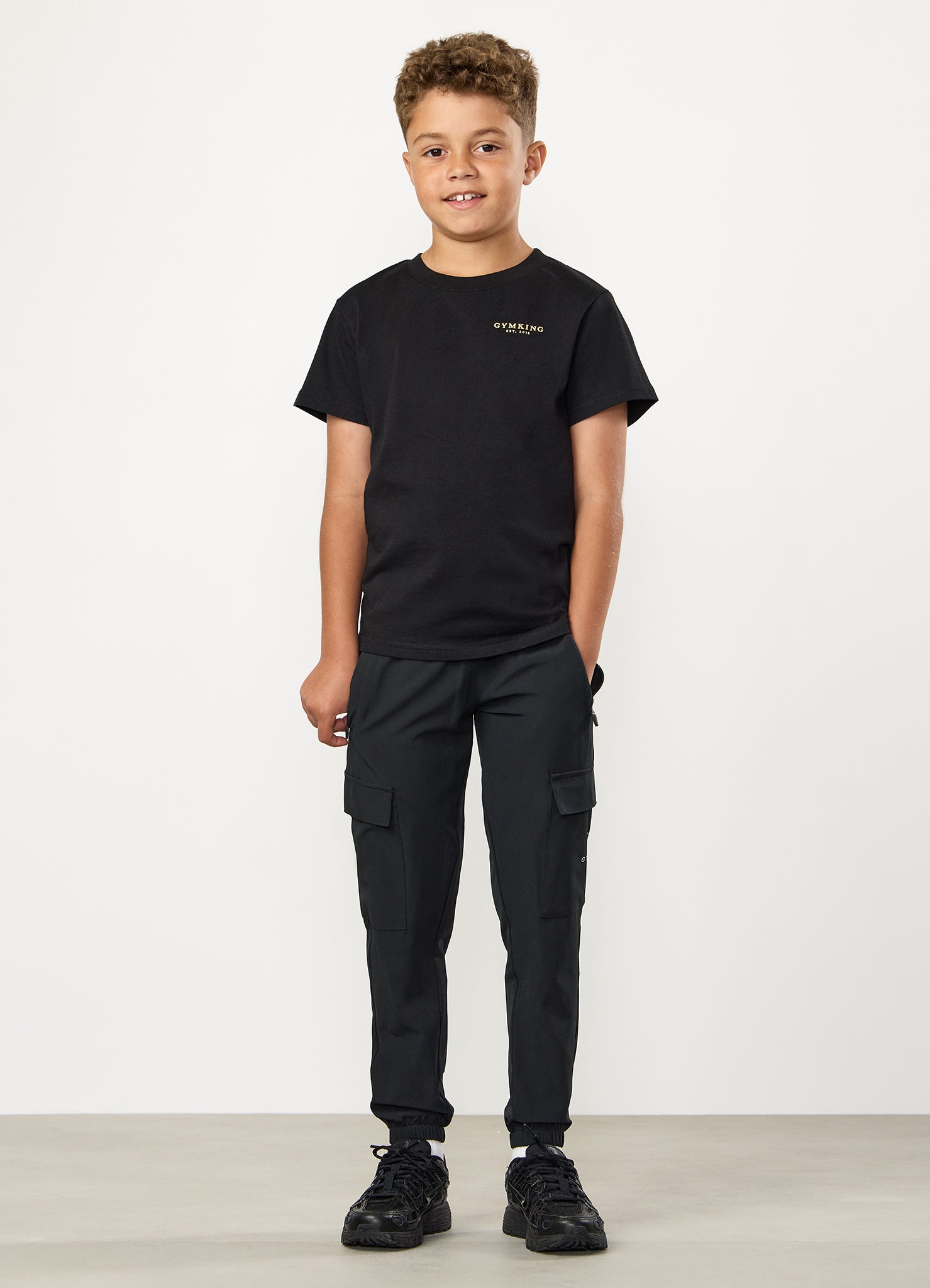 Gym King Kids Established Tee - Black/Gold