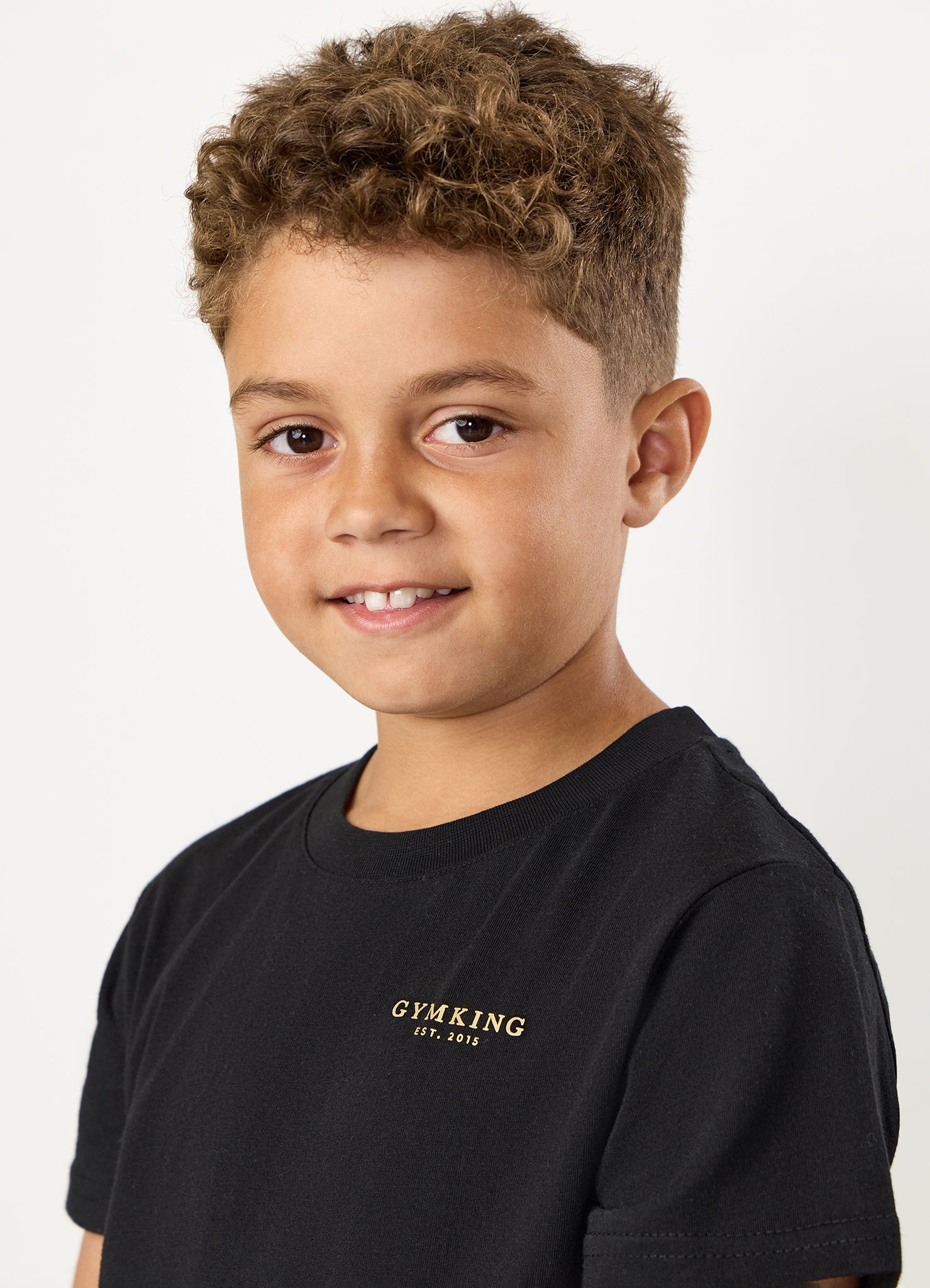 Gym King Kids Established Tee - Black/Gold