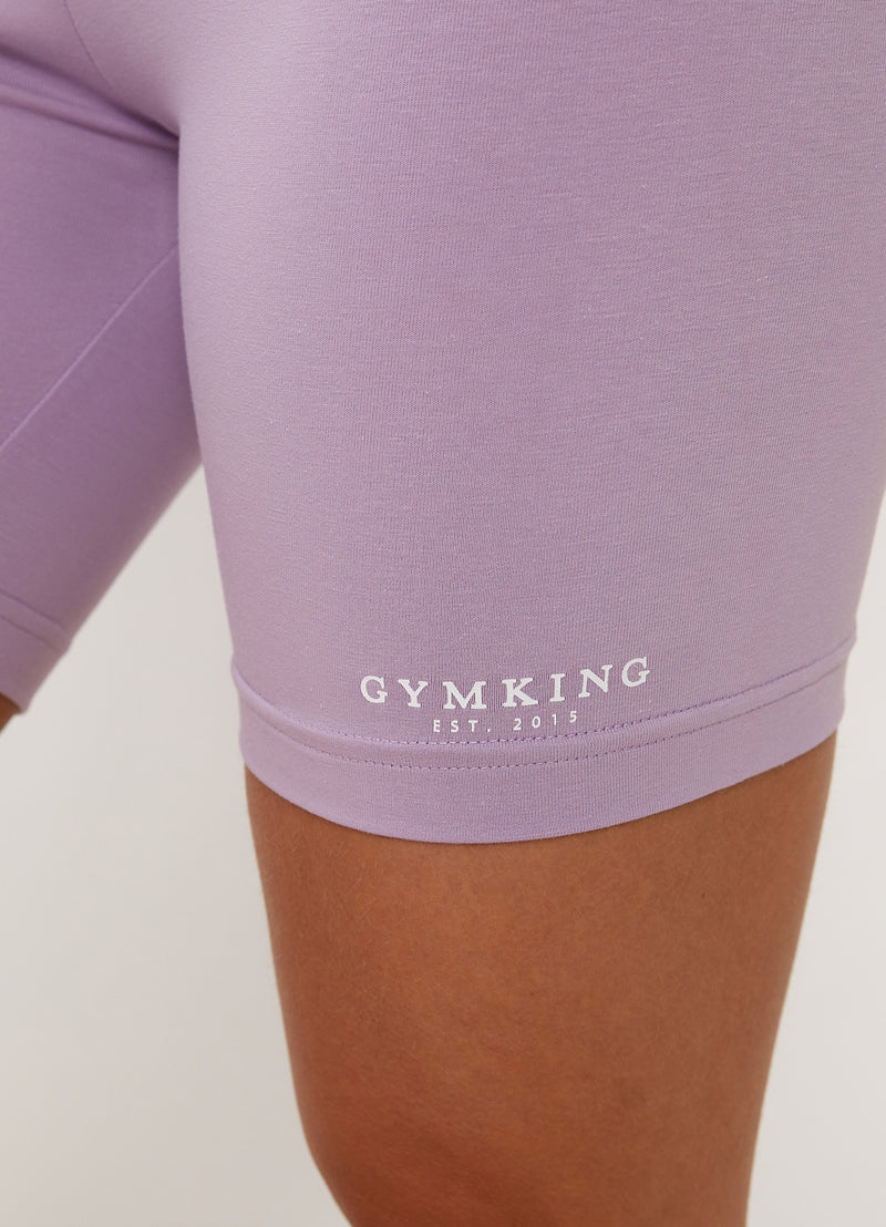 Gym King Established Cycle Short - Lilac