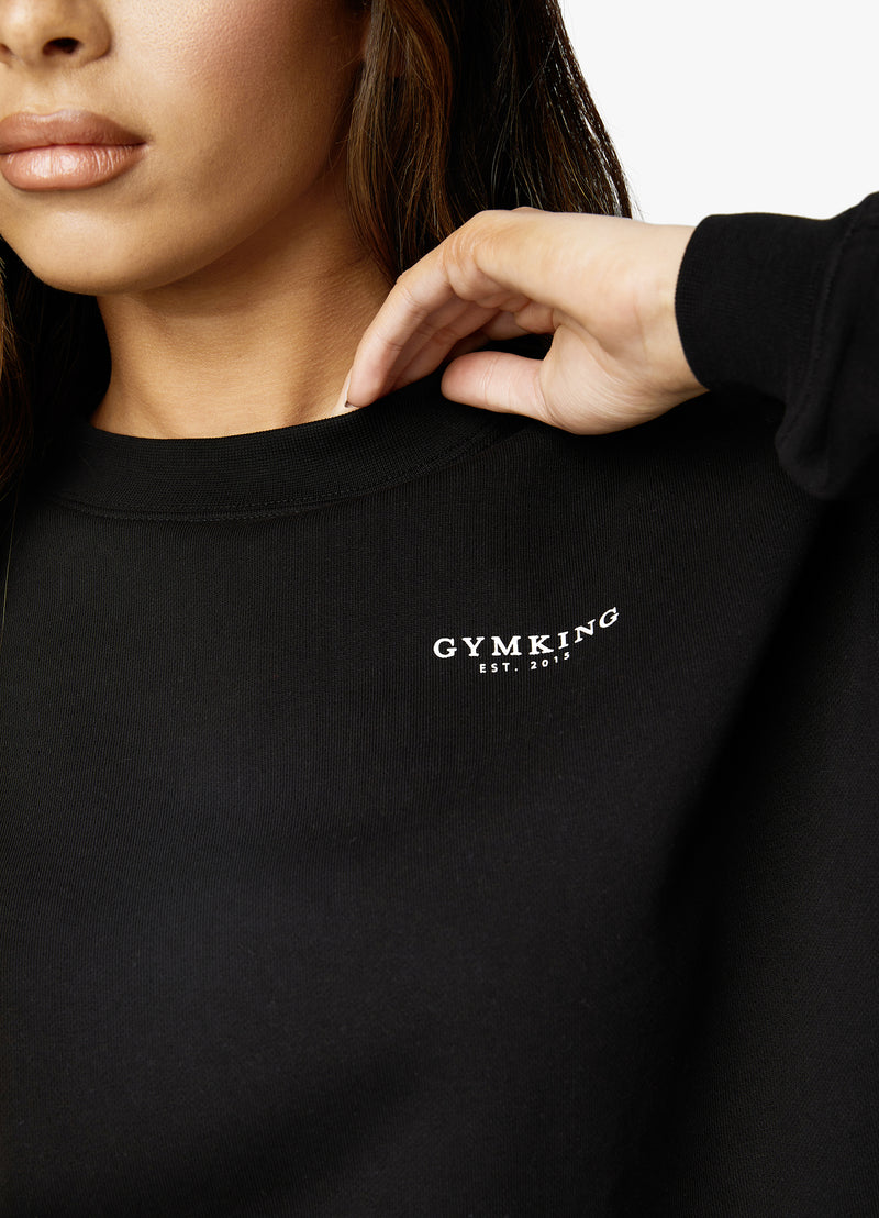 Gym King Established Crew - Black/White