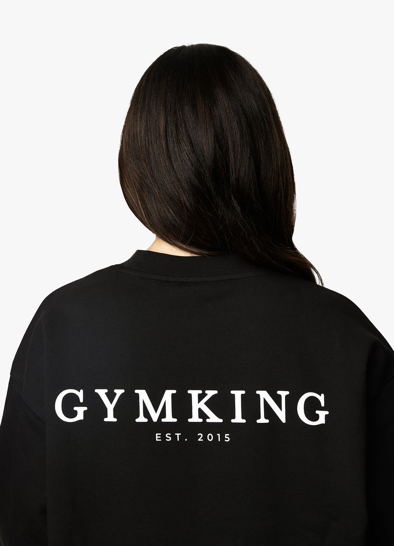 Gym King Established Crew - Black/White