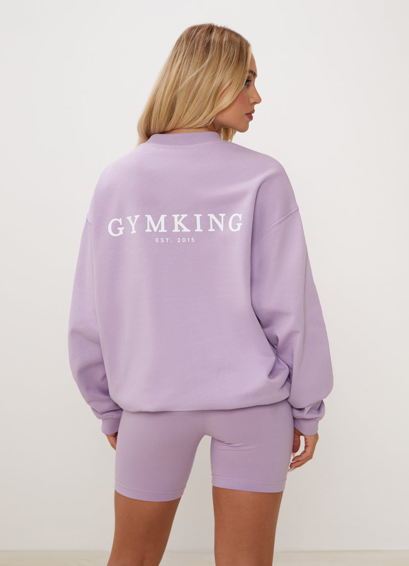 Gym King Established Crew - Lilac