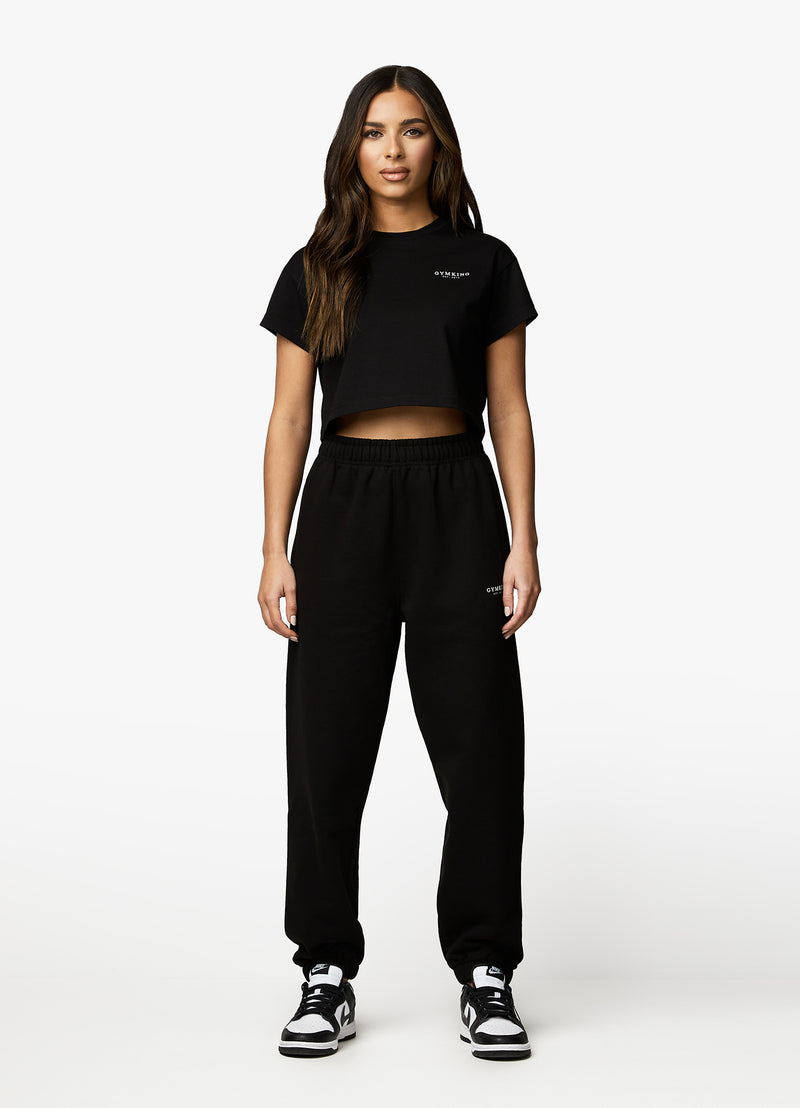 Gym King Established Cap Sleeve Tee - Black/White