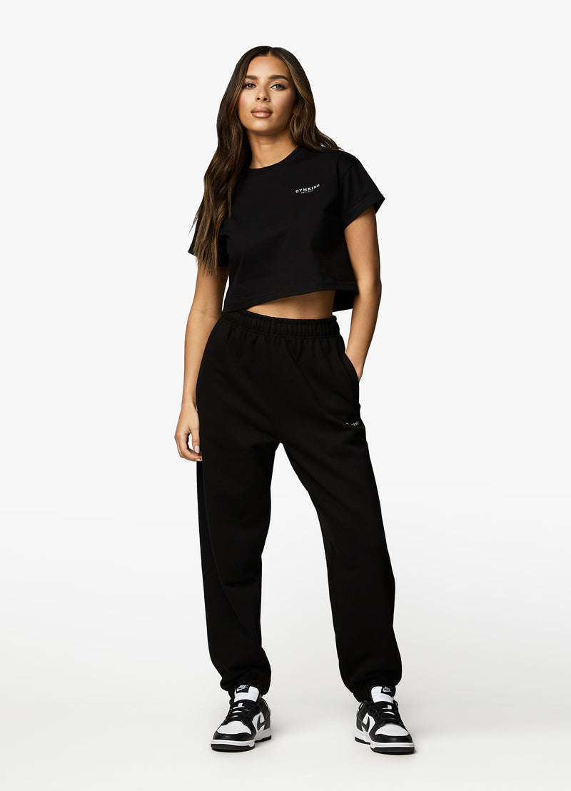 Gym King Established Relaxed Jogger - Black/White