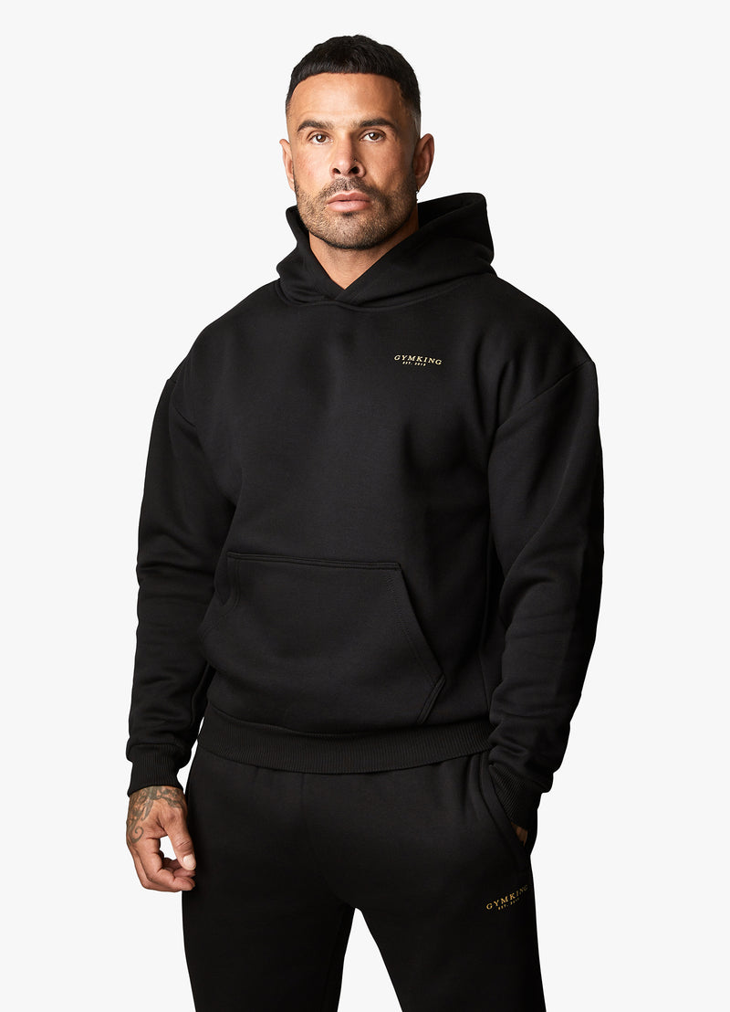 Gym King Established Hood - Black/Gold