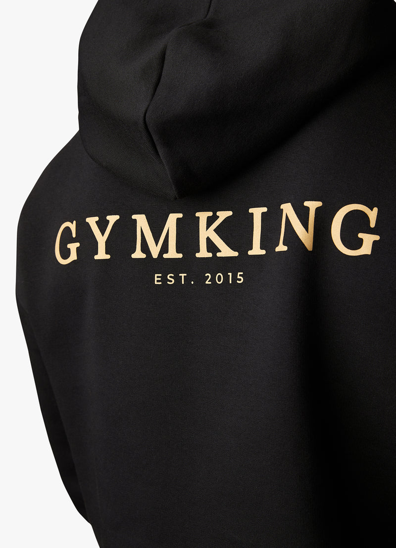 Gym King Established Hood & Jogger - Black/Gold