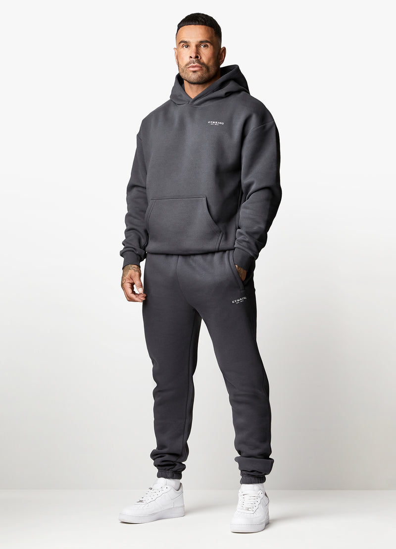 Gym King Established Hood - Dark Pewter