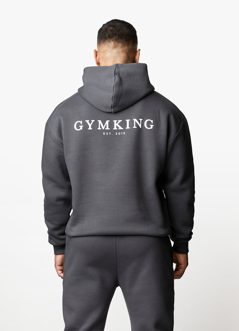 Gym King Established Hood & Jogger - Dark Pewter