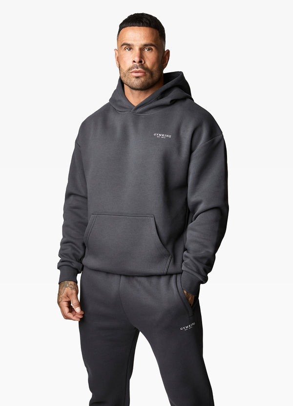 Gym King Established Hood - Dark Pewter