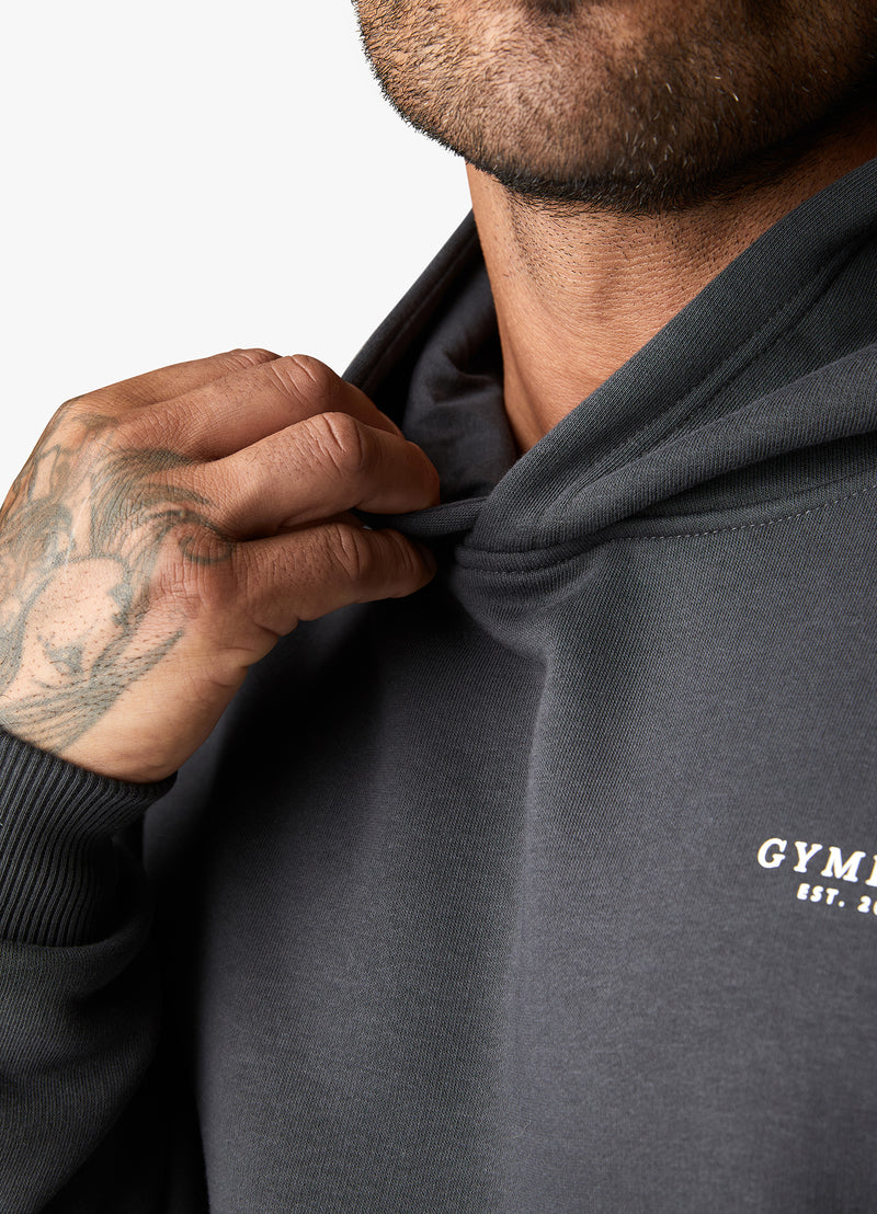 Gym King Established Hood - Dark Pewter