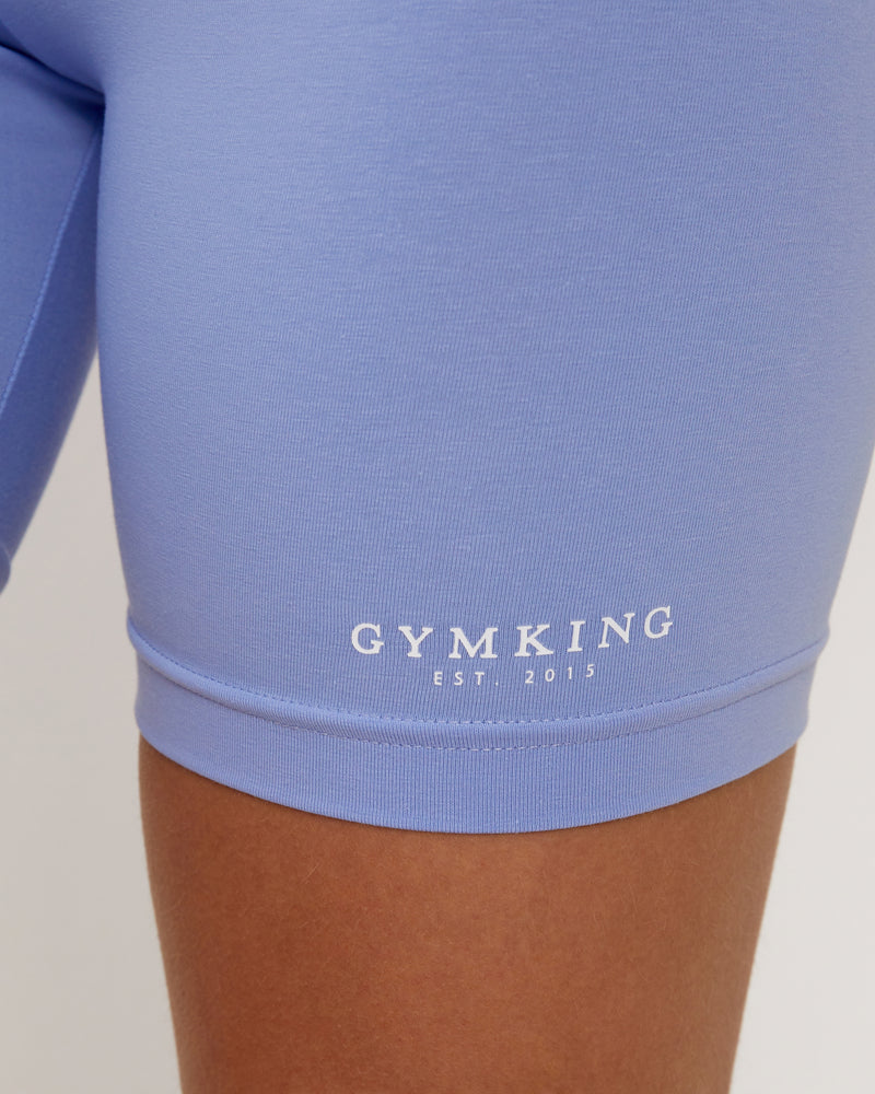 Gym King Established Cycle Short - Cornflower Blue