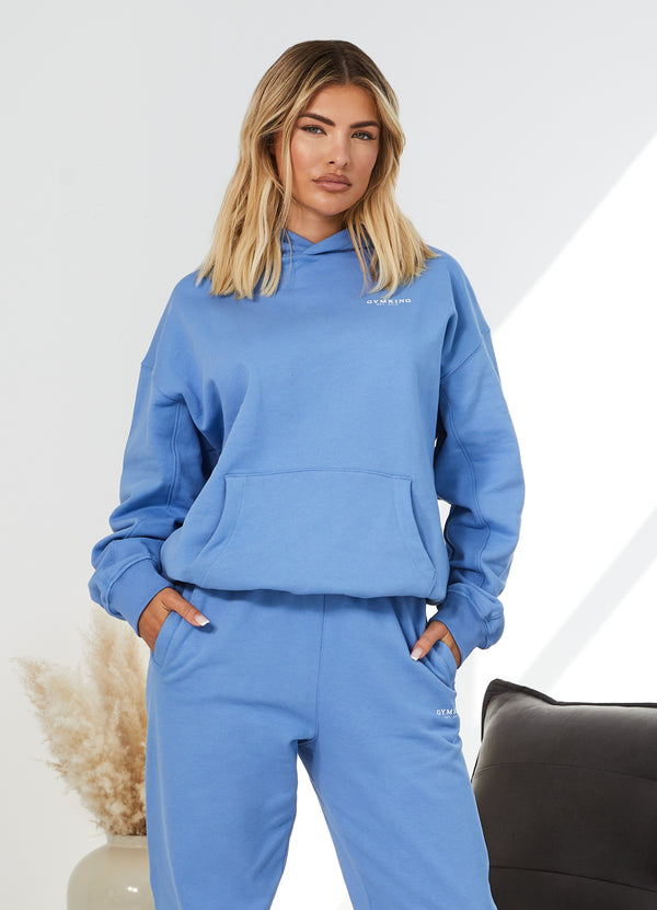 Gym King Established Relaxed Fit Hood - Coastal Blue