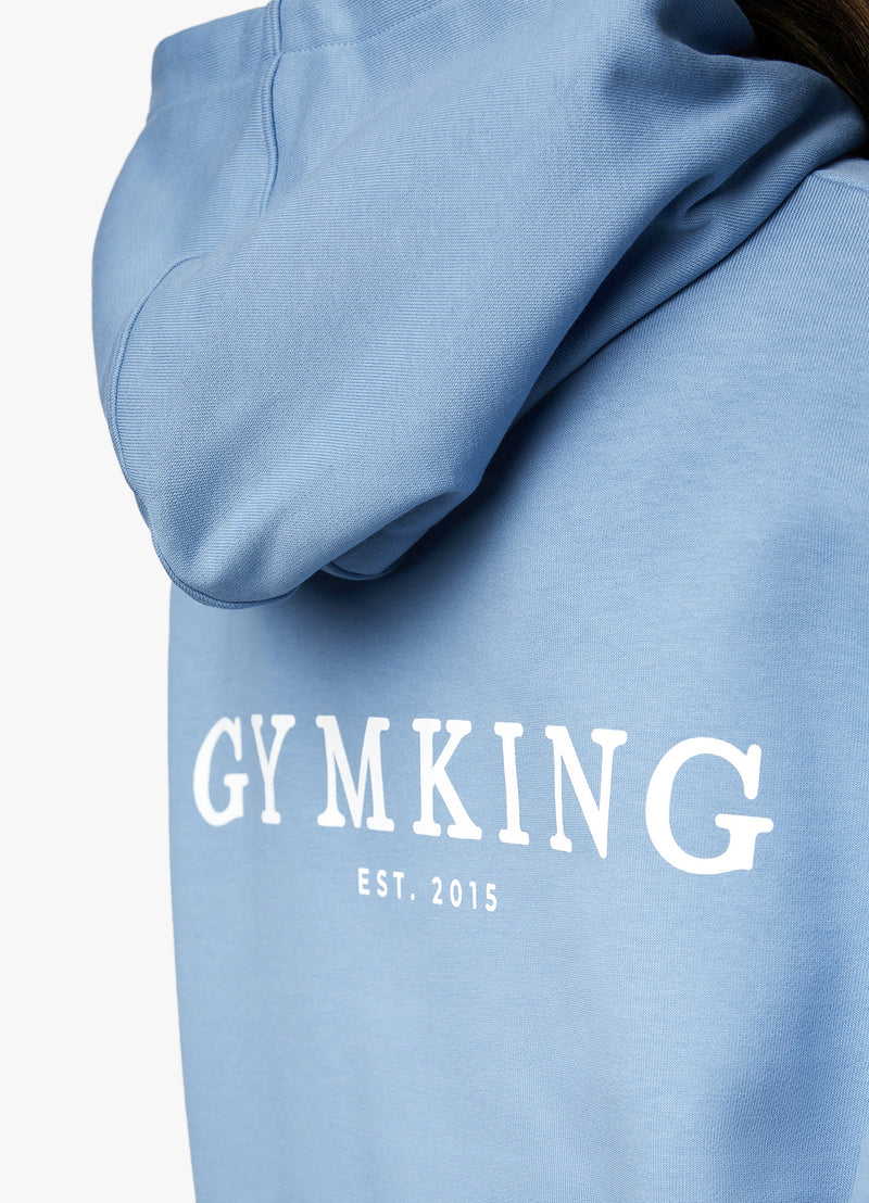 Gym King Established Relaxed Fit Hood - Coastal Blue