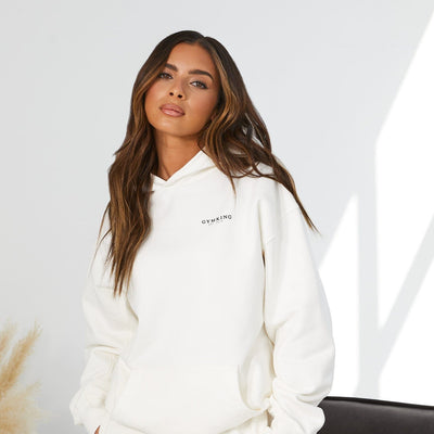 Gym King Established Relaxed Fit Hood - Cream